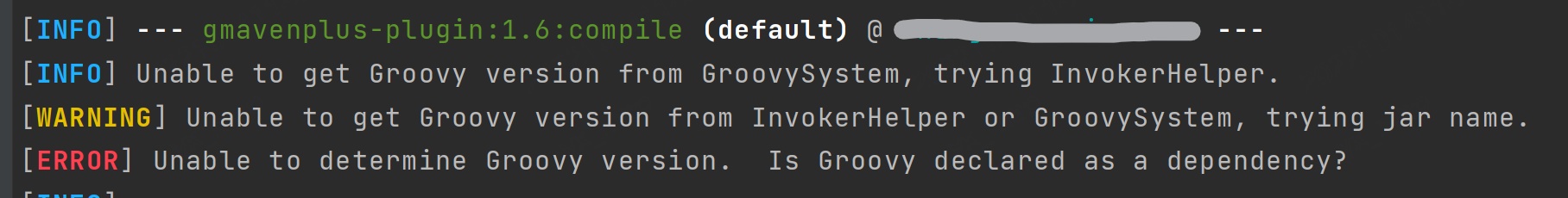 Spock注意事项-groovy的maven编译插件版本不兼容问题